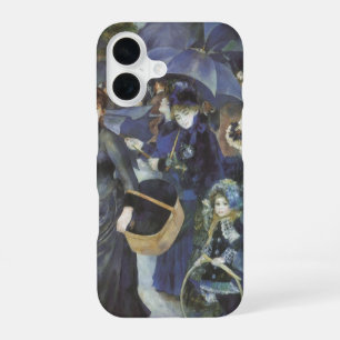 Umbrellas by Pierre Renoir, Vintage Impressionism iPhone 16 Case