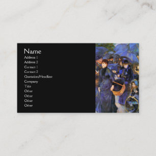 Umbrellas by Renoir Business Card