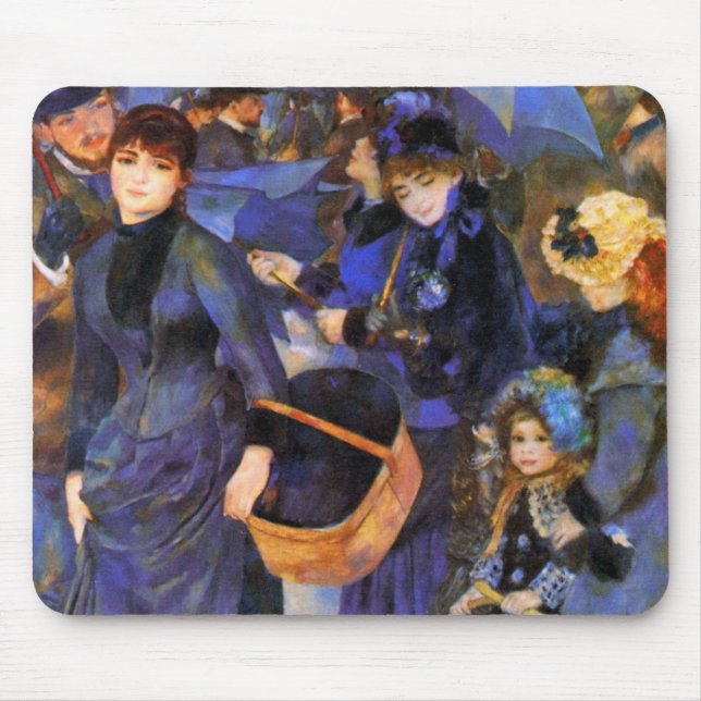 Umbrellas by Renoir Mouse Mat (Front)