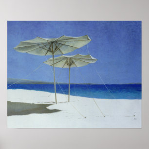 Umbrellas Greece 1995 Poster