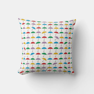 Umbrellas in Rain Cushion
