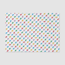 Umbrellas in Rain Tissue Paper