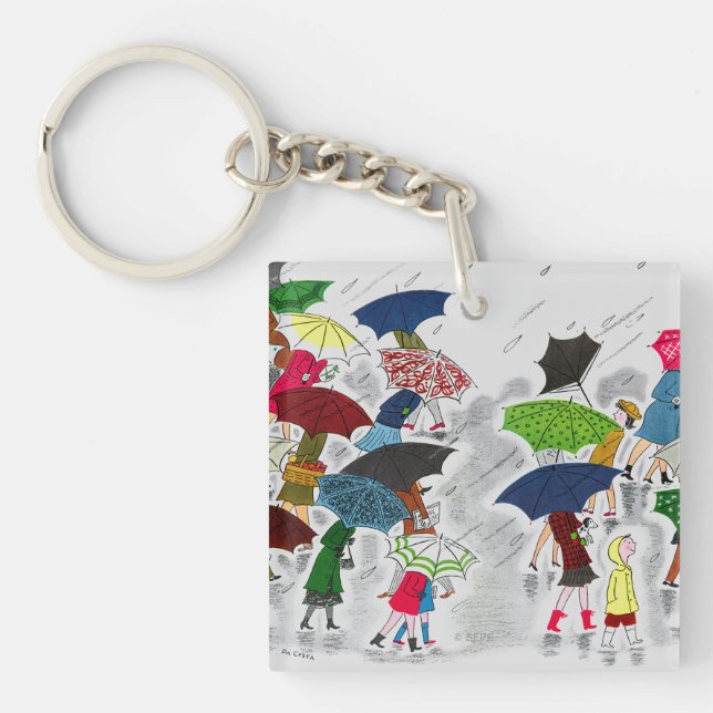 Umbrellas Key Ring (Front)