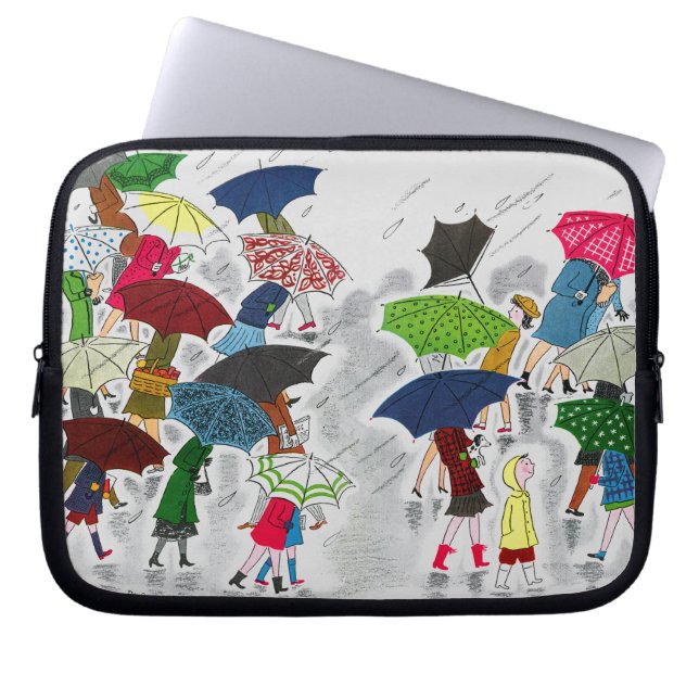 Umbrellas Laptop Sleeve (Front)