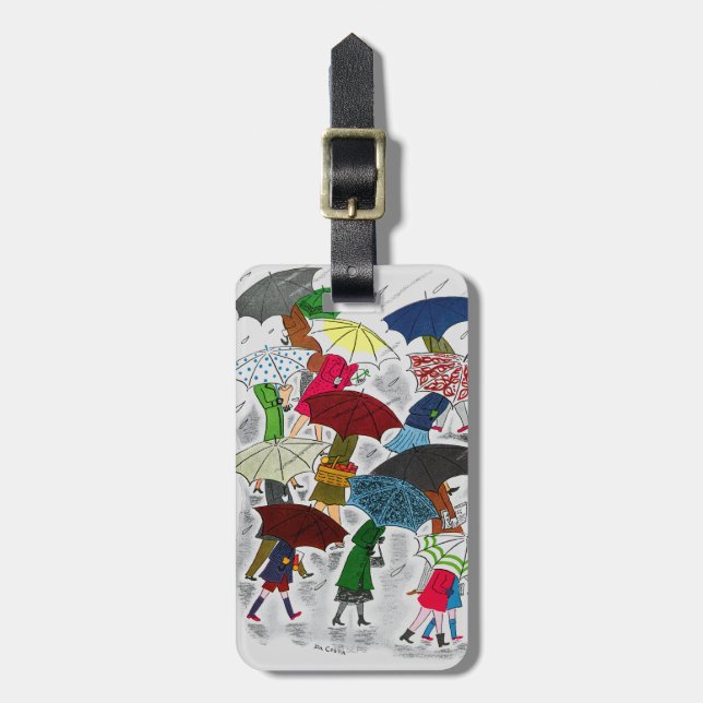 Umbrellas Luggage Tag (Front Vertical)