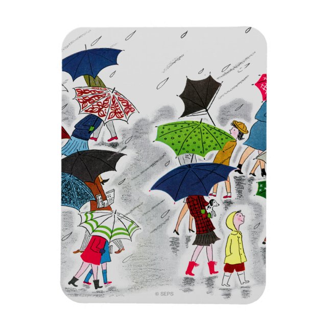 Umbrellas Magnet (Vertical)