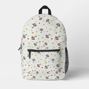 Umbrellas pattern  printed backpack