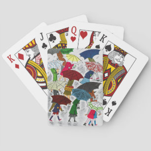 Umbrellas Playing Cards
