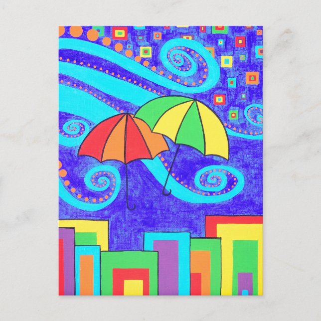 Umbrellas Postcard (Front)
