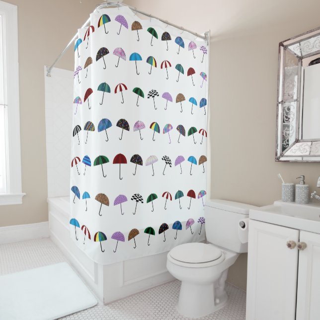 Umbrellas Shower Curtain (In Situ)