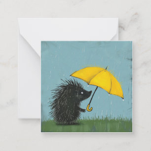 Umbrellas Up & Write On: Playful Porcupines Card