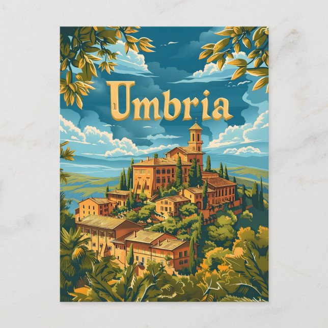 Umbria Italy Postcard (Front)