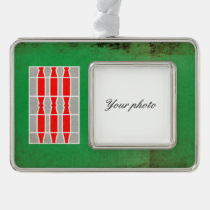 Umbria Silver Plated Framed Ornament