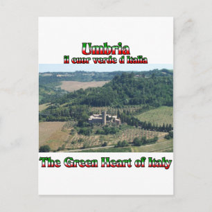 Umbria the Green Heart of Italy Postcard
