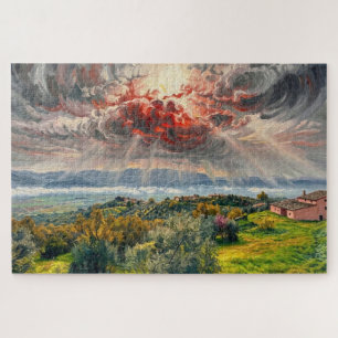 Umbrian Light: Montefalco Sky Gallery Edition Jigsaw Puzzle