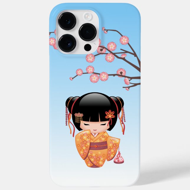 Ume Kokeshi Doll - Japanese Geisha Girl Blur Case-Mate iPhone Case (Back)