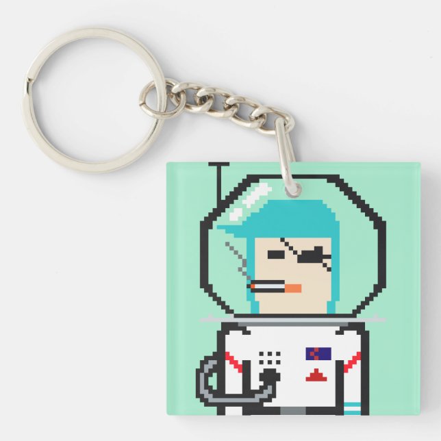 Umeko Space Colony NFT #21 Taki keychain キーホルダー (Front)