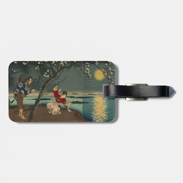 Umewaka at the Sumida River Luggage Tag (Back Horizontal)