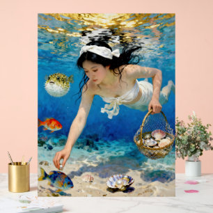 "Umi Blossom" – An Ocean Portrait             Acrylic Sign