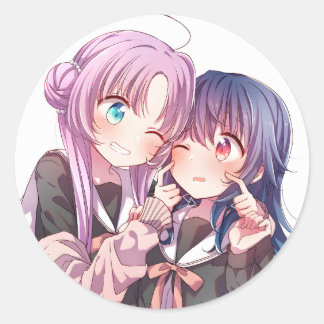 Umika x Yuu | Stardust Telepath |  Classic Round Sticker