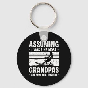 Uming I Was Like Most Grandpas Water Skiing _2 Key Ring