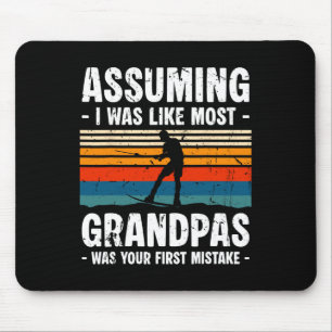 Uming I Was Like Most Grandpas Water Skiing  Mouse Mat