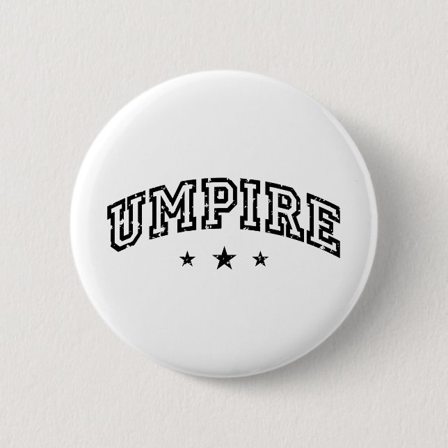 Umpire 6 Cm Round Badge (Front)