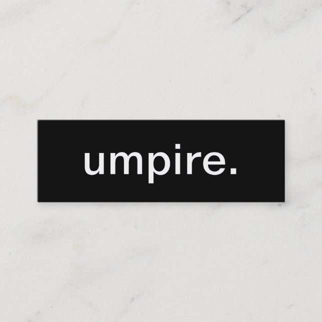 Umpire Business Card (Front)