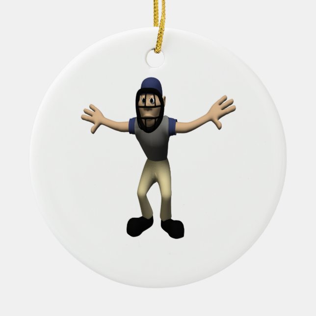 Umpire Ceramic Tree Decoration (Front)