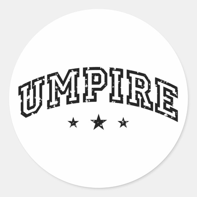 Umpire Classic Round Sticker (Front)