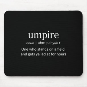 Umpire' Funny Sell Footll Cricket Sports T Shirt Mouse Mat