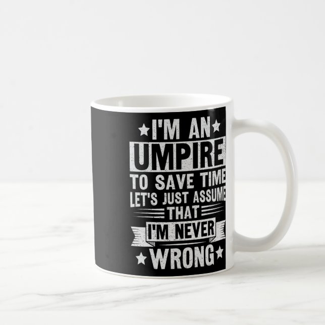 Umpire Funny Sketll Design For An Umpire  Coffee Mug (Right)