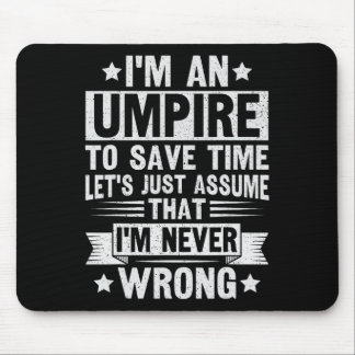 Umpire Funny Sketll Design For An Umpire  Mouse Mat