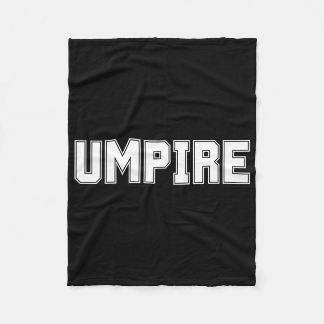 Umpire Funny Softll Sell Footll Cricket Sports  Fleece Blanket (Front)
