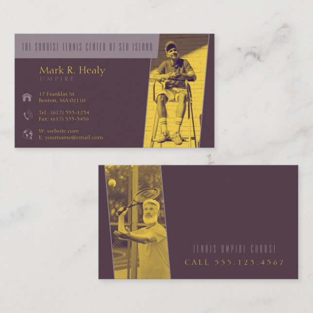 Umpire | Tennis Business Card (Front/Back)