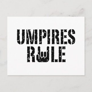 Umpires Rule Postcard