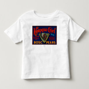 Umpqua Chief Pear Crate LabelSutherlin, OR Toddler T-Shirt