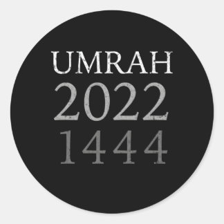 Umrah 2022 For And 1444H Family Classic Round Sticker