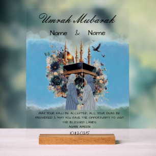 Umrah Mubarak  Acrylic Sign