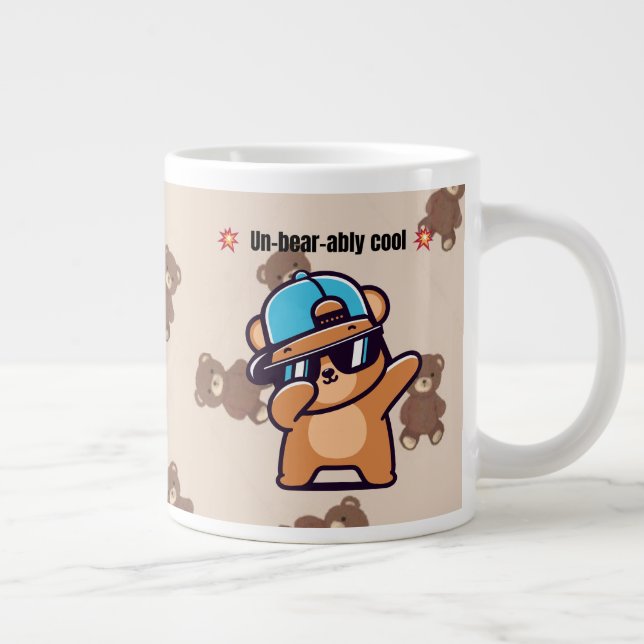 Un-Bear-ably Cool | Cute Bear Coffee Mug (Right)