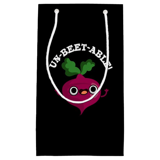 Un-beet-able cute Veggie Beet Pun  Small Gift Bag (Front)