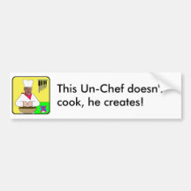 Un-Chef Logo Bumper sticker