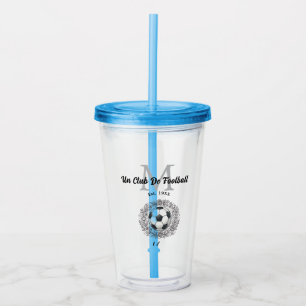 un club de football monogram est, year fifa world acrylic tumbler