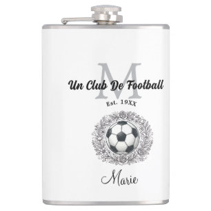 un club de football monogram est, year fifa world hip flask