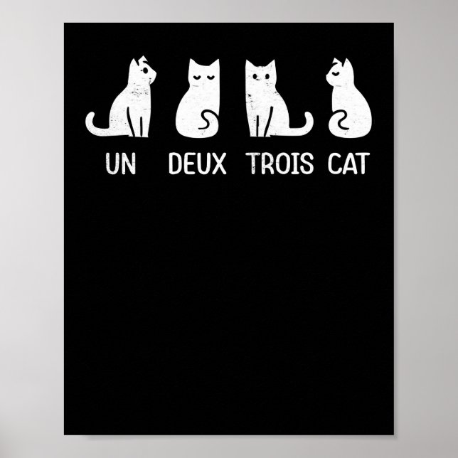 un deux trois cat poster (Front)