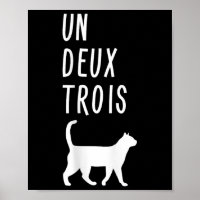Un Deux Trois Cat Shirt Funny French Teacher Gift