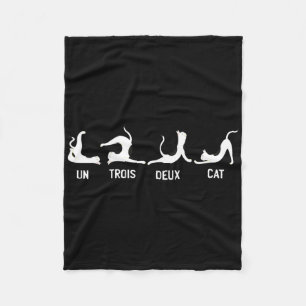 Un Deux Trois Cat Shirt Women Cool Cats And Kitten Fleece Blanket