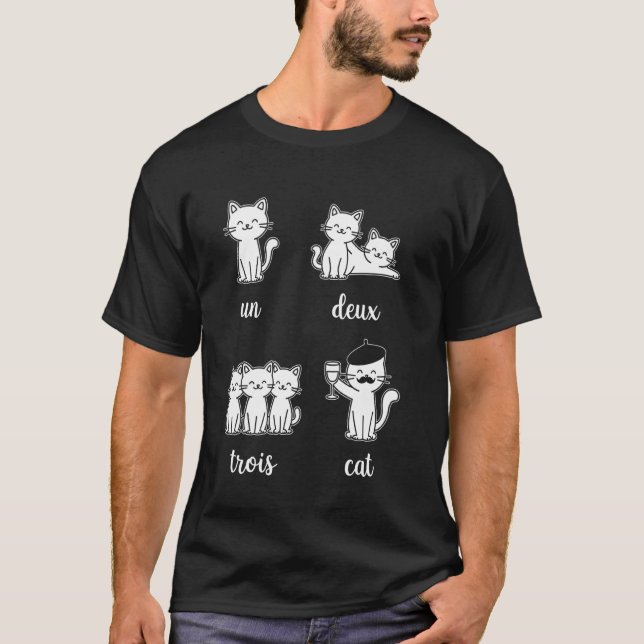 Un Deux Trois Cat T-Shirt (Front)