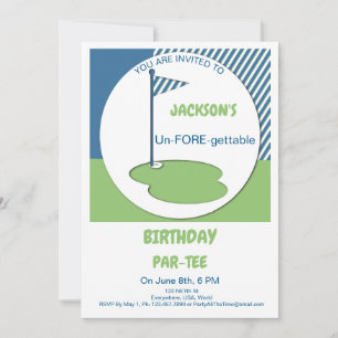Un-FORE-gettable Par-Tee Invitation