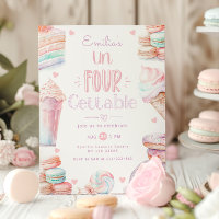 Un-Four-Gettable pastel Sweets 4th birthday